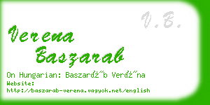 verena baszarab business card